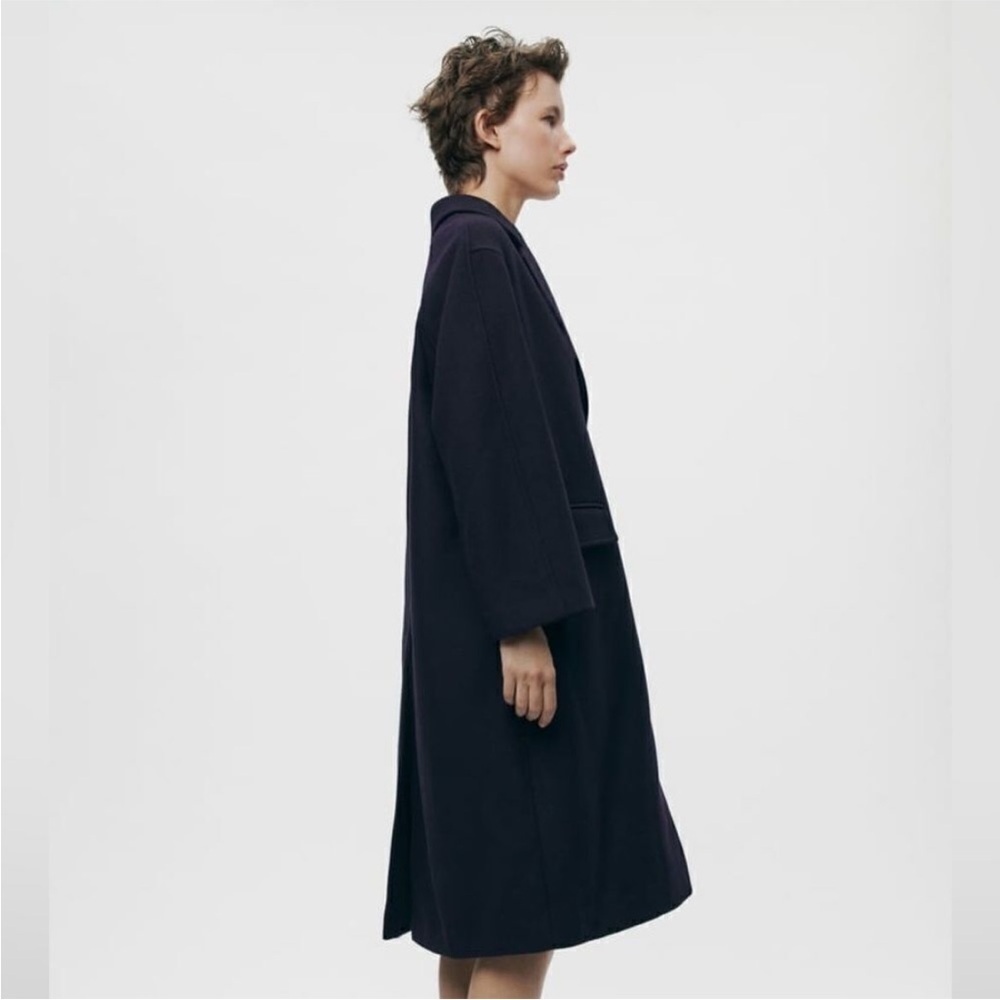 ZARA OVERSIZED WOOL BLEND COAT ZW COLLECTION - Picture 10 of 16